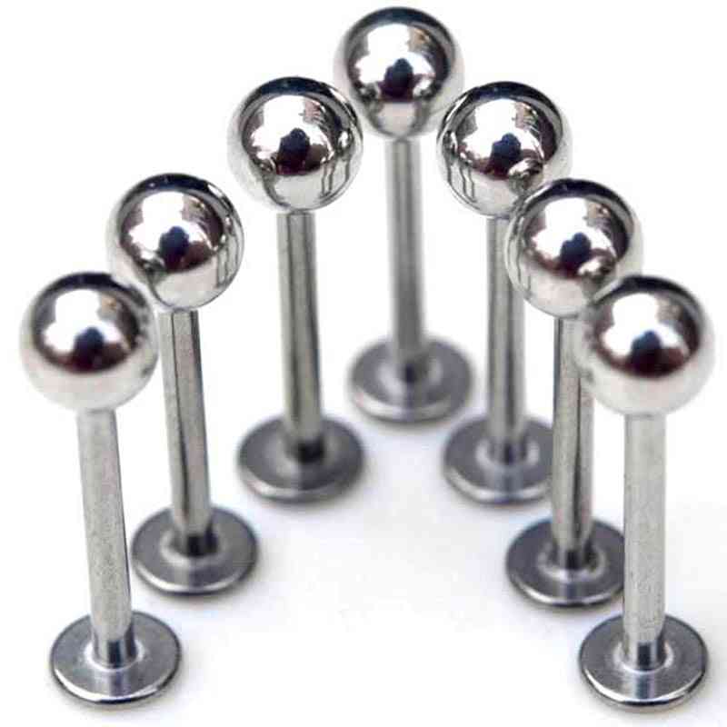 5pcs Gold Helix Ball Labret Lip Cartilage Ear Tragus Piercing Surgical Stainless Steel Stud Earring Men Body Jewelry