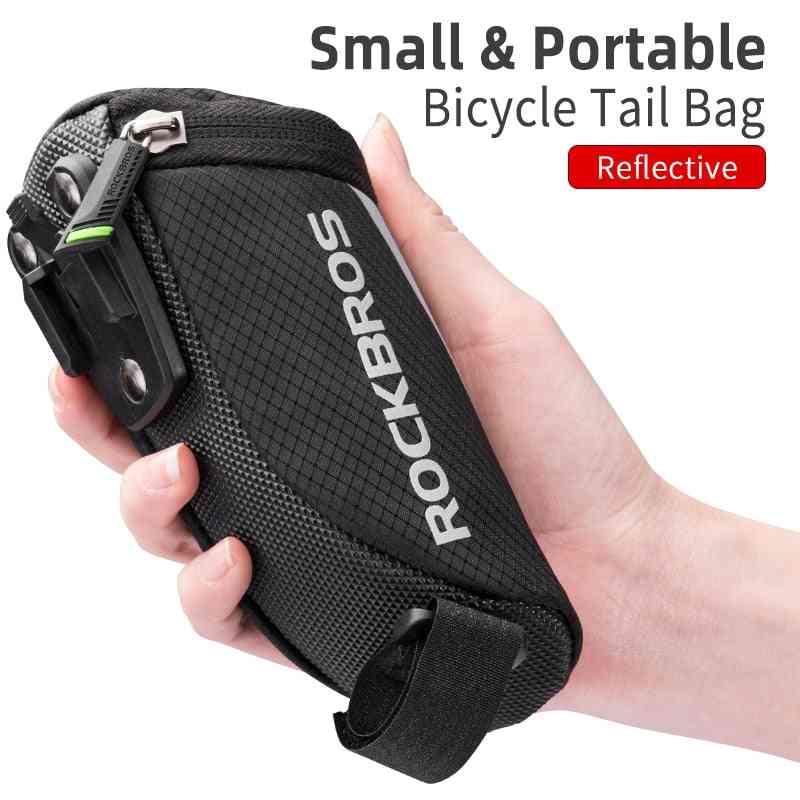 Bike Bag Portable Reflective Saddle Tail Seatpost