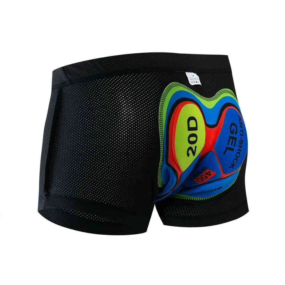 Andningsbara cykelshorts underkläder gel pad för unisex
