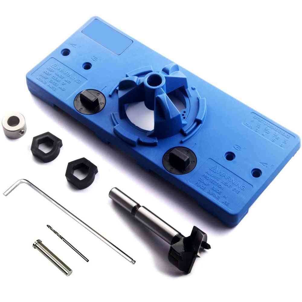 Cup Style Hinge Jig Boring Hole Drill Guide Forstner Bit, Wood Cutter