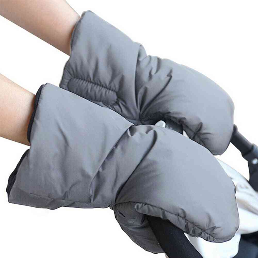Pushchair Fur Fleece Hand Cover Baby Stroller Accessories Gloves