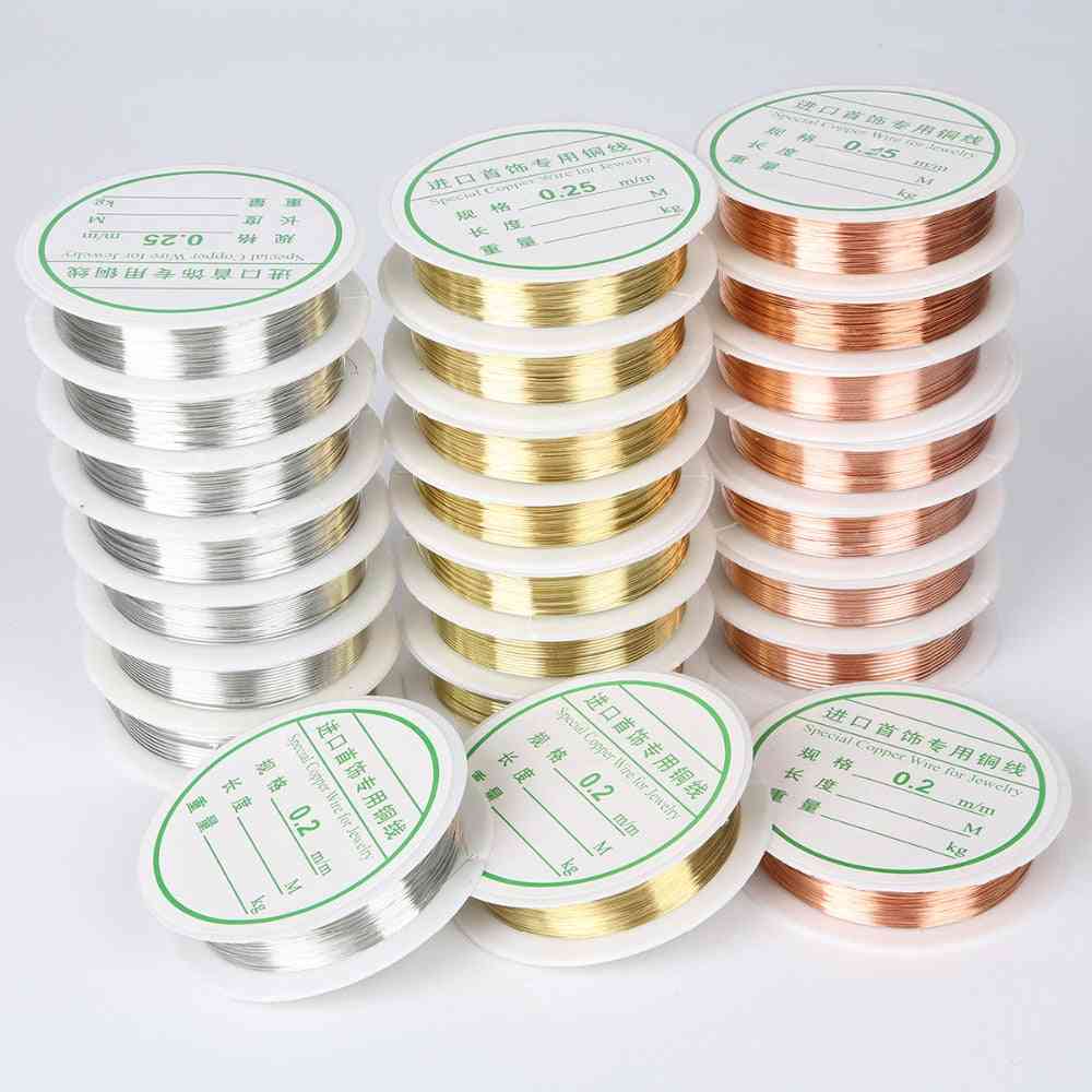 Gold Silver Color Alloy Cord Beading Wire
