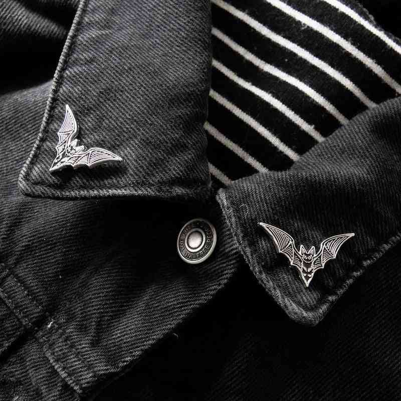 Bat alternativ goth mode witchy stil emalje pin
