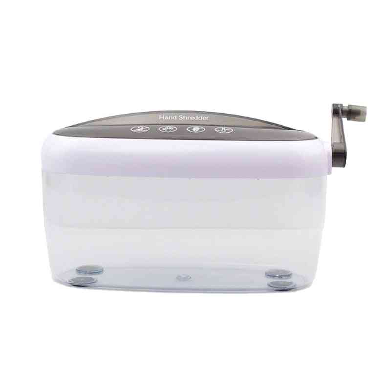 Manual A4 Paper Shredder For Bill Card Size A4 Letter Documents
