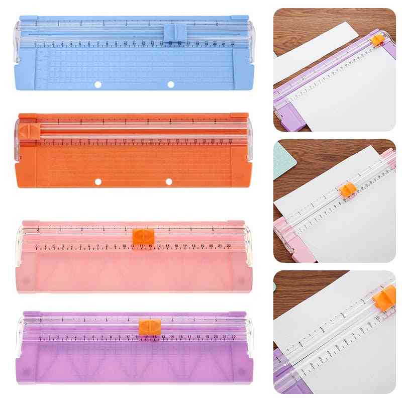 Precision Paper Photo Trimmers Cutters Guillotine With Pull-out Ruler
