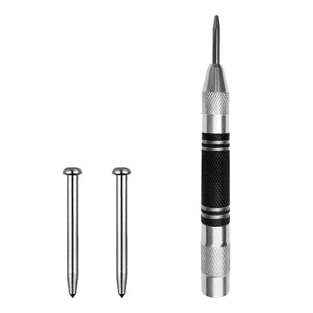 Automatic Center Pin Spring Loaded Mark Center Punch Tool