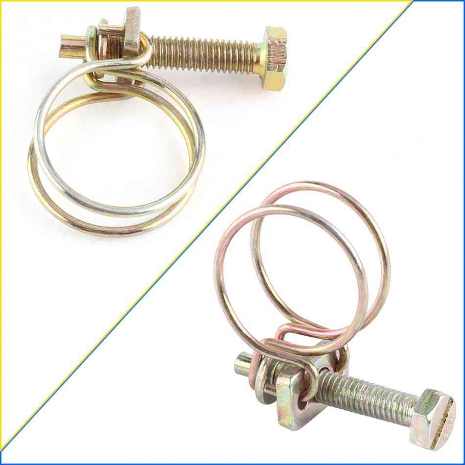 Adjustable Double Wire Water Hose Screw Clamp