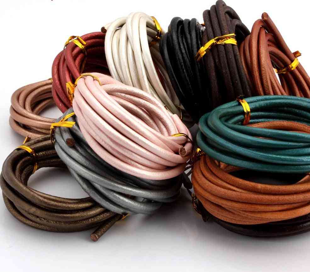 Round Genuine Leather Cord