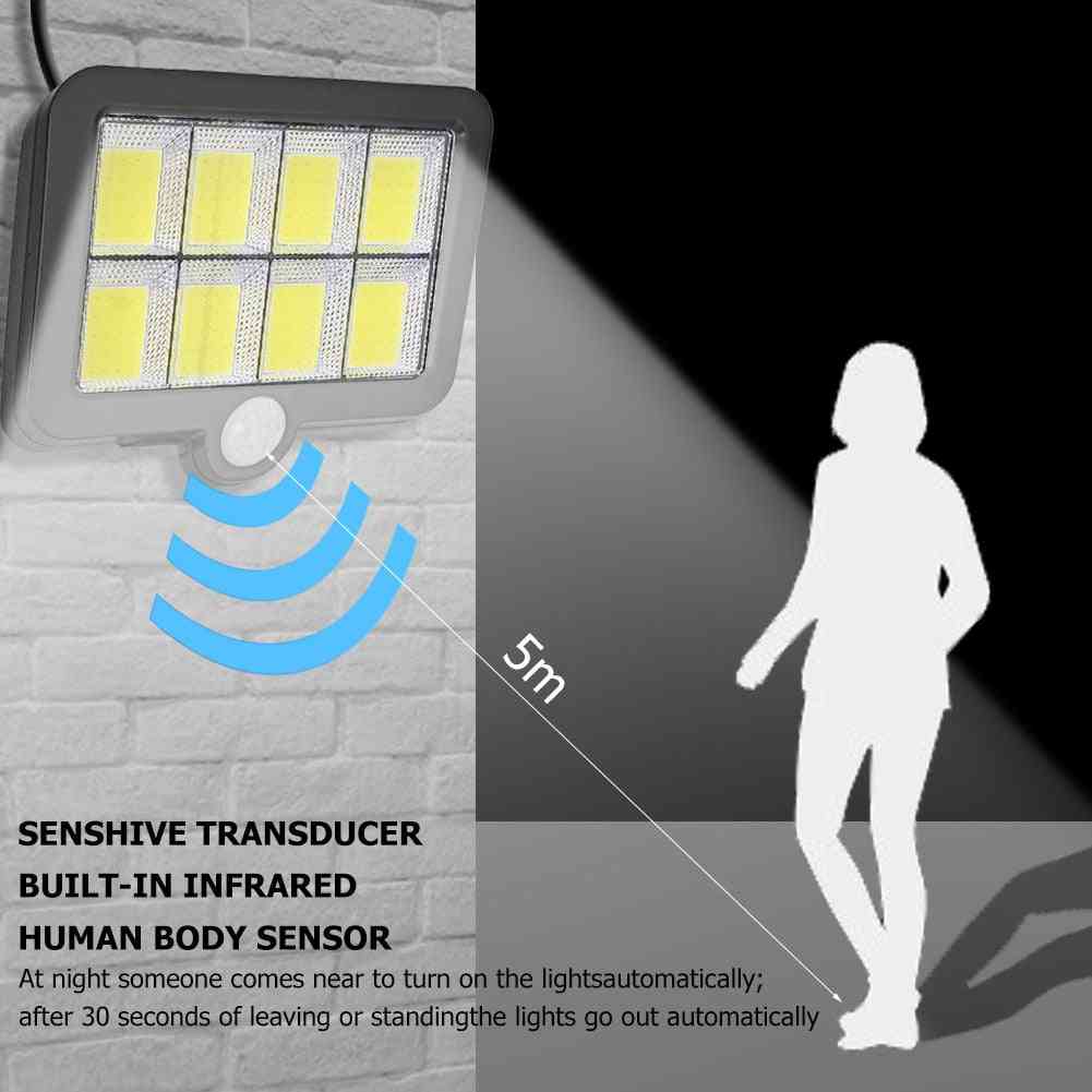 Led Solar Powered Wall Light Outdoors Waterproof Pir Motion Sensor
