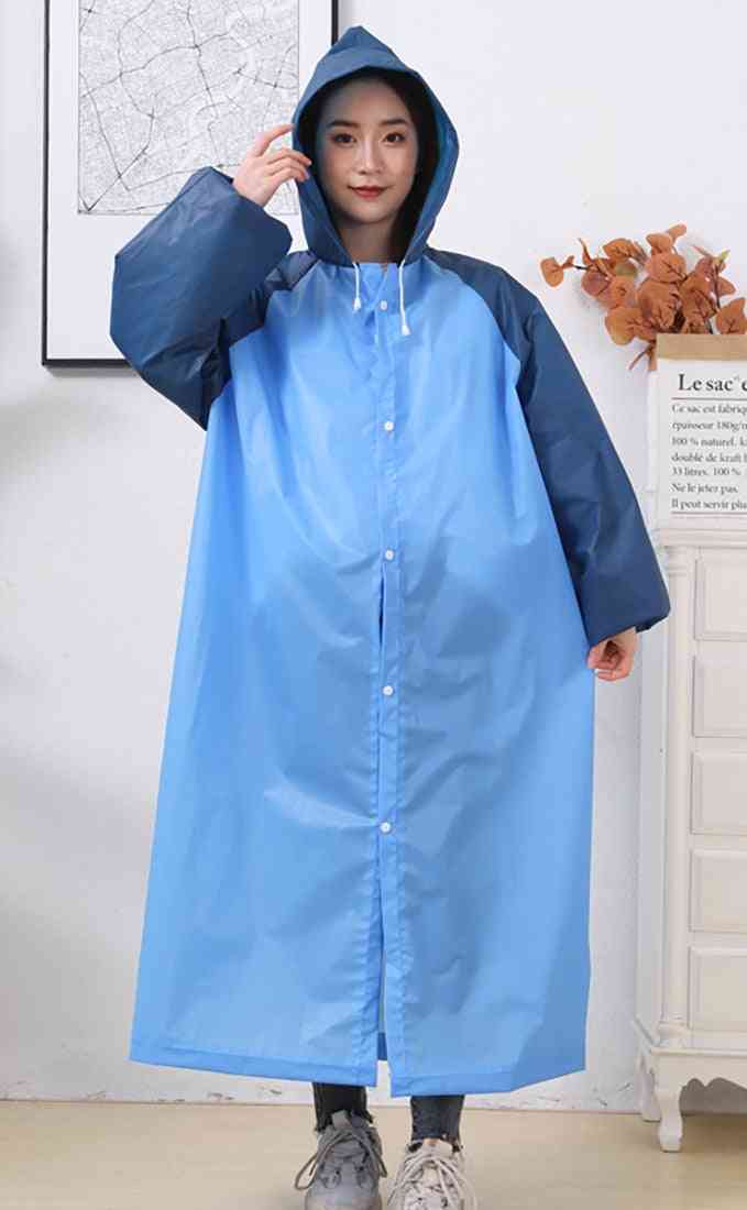 Reusable Thicken Women Men Rain Coat Waterproof Jacket
