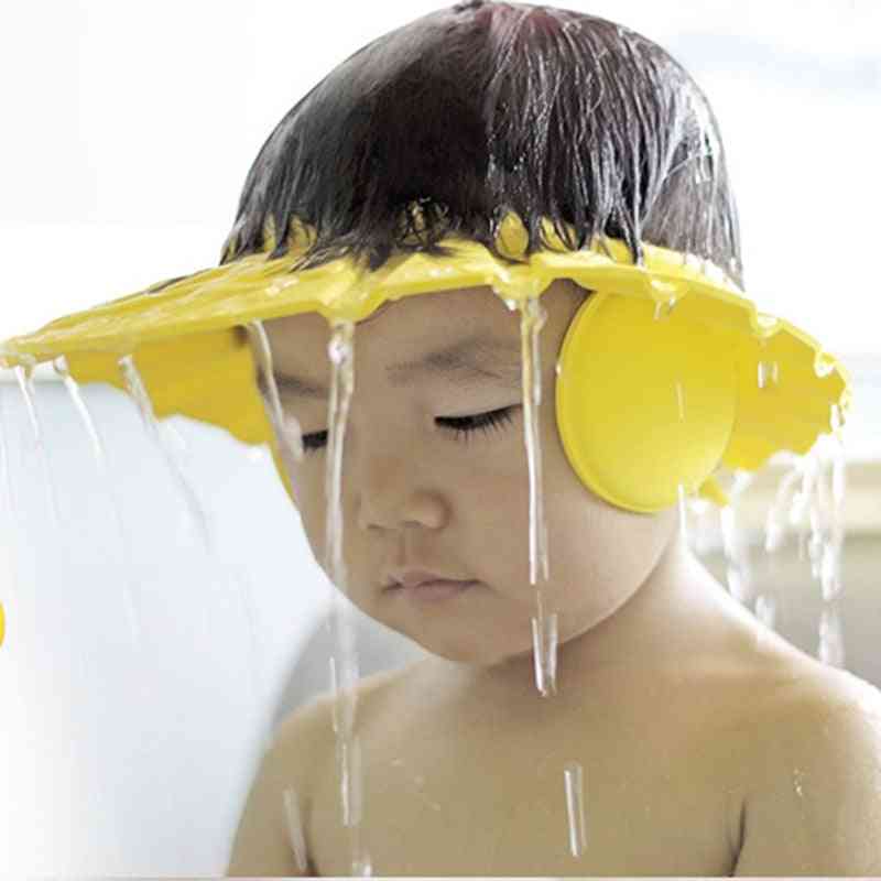 Baby Shampoo Shower Shampoo Hair Adjustable Bath Protective Cap