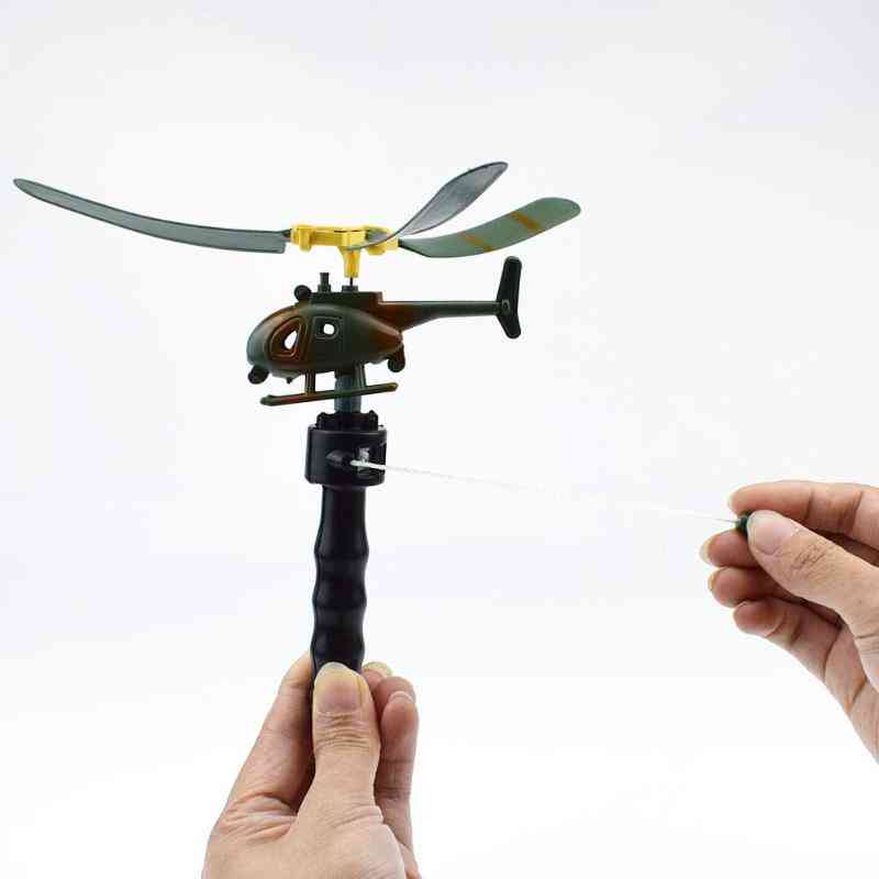 Handle Pull Helicopter Plane Outdoor For Kids