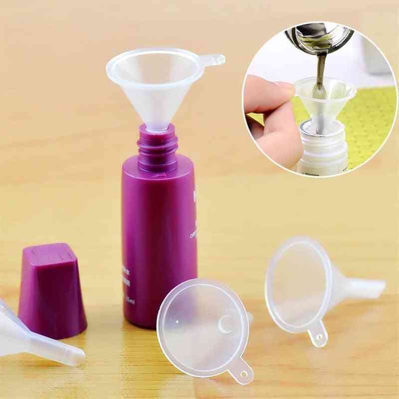 Mini Plastic- Transparent Small Funnels, Dropper Bottles, Liquid Filling Tools