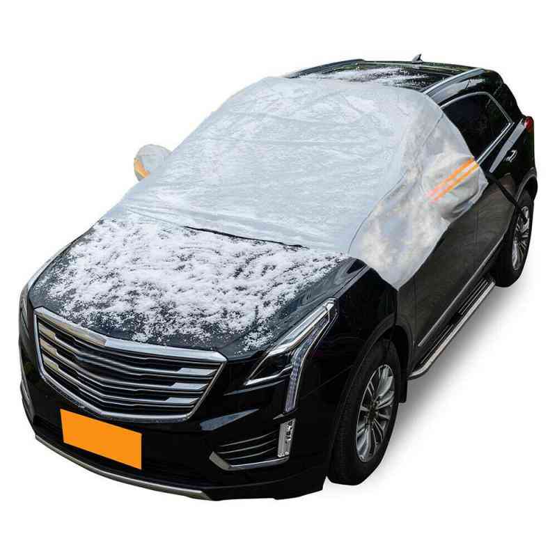Universalbil täcker vinter snö is regn damm frostskydd