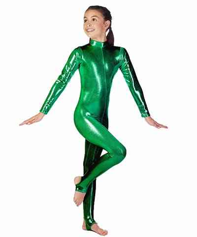 Gymnastics Shiny Dancewear Stage Performance Show Suit Dress
