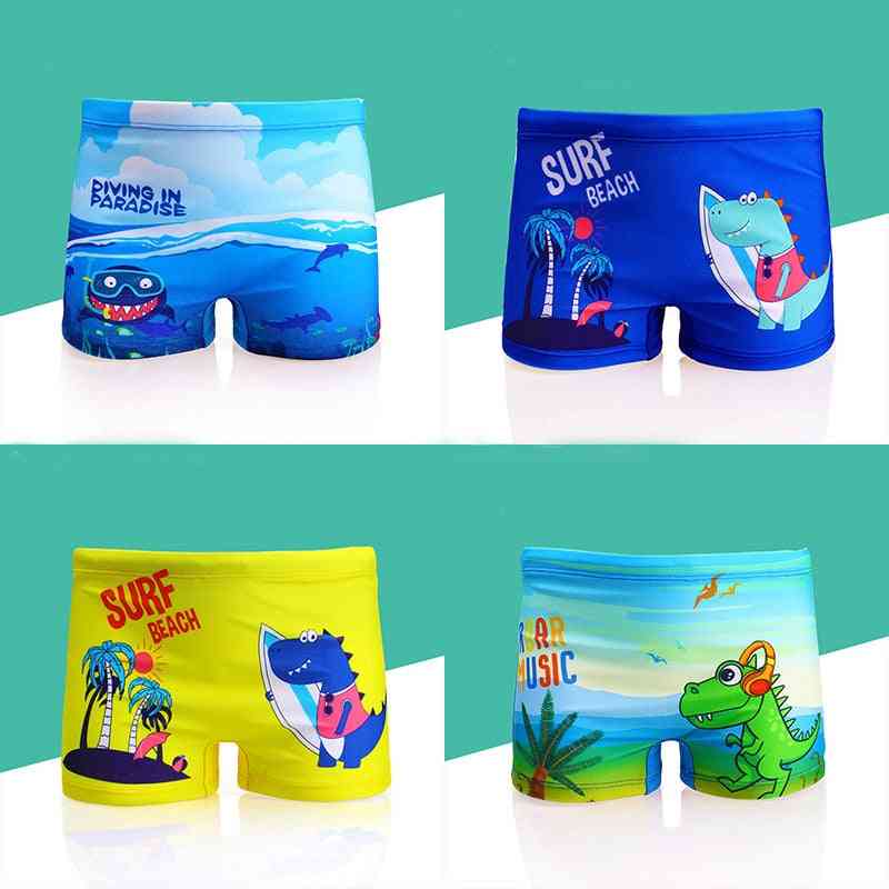 2021 New Kids Cartoon Print Swimwear Baby Boy Swimsuit Swimming Trunks Set Beach Short For Toddler Swimming Clothes