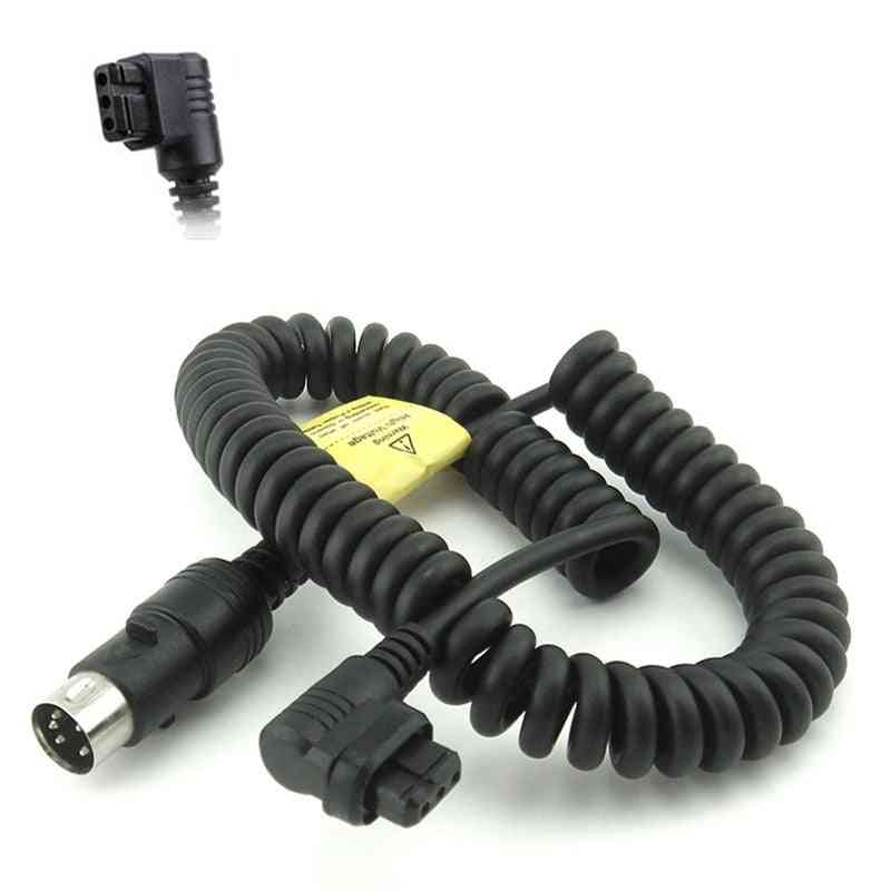 External Flash Battery Pack Connector Cord
