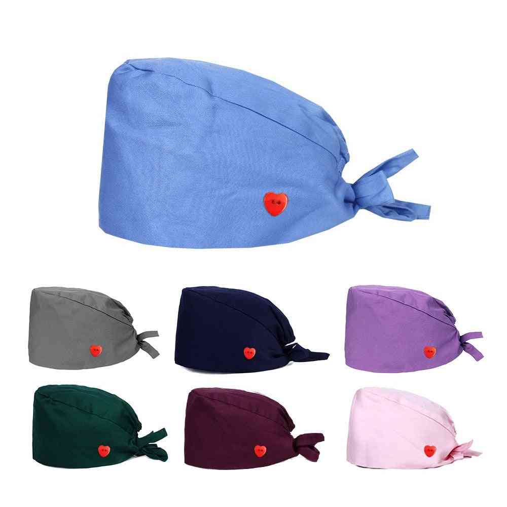 Solid Color Surgical Bandage Nursing Scrubs Hat