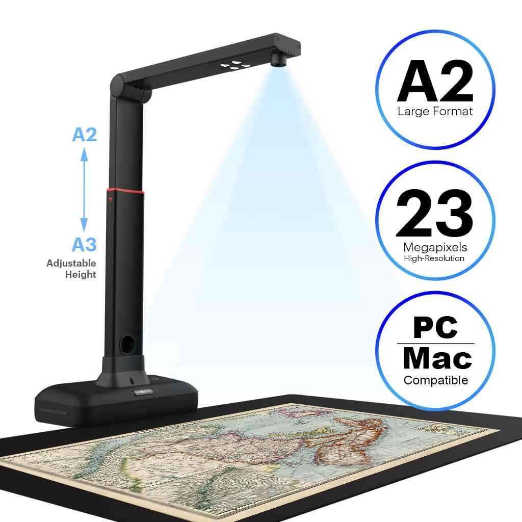 Viisan S21 A2/a3 Large Format Overhead Book& Document Scanner