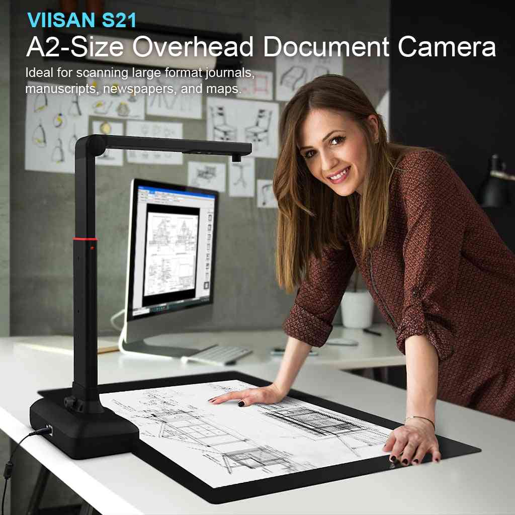 Viisan S21 A2/a3 Large Format Overhead Book& Document Scanner