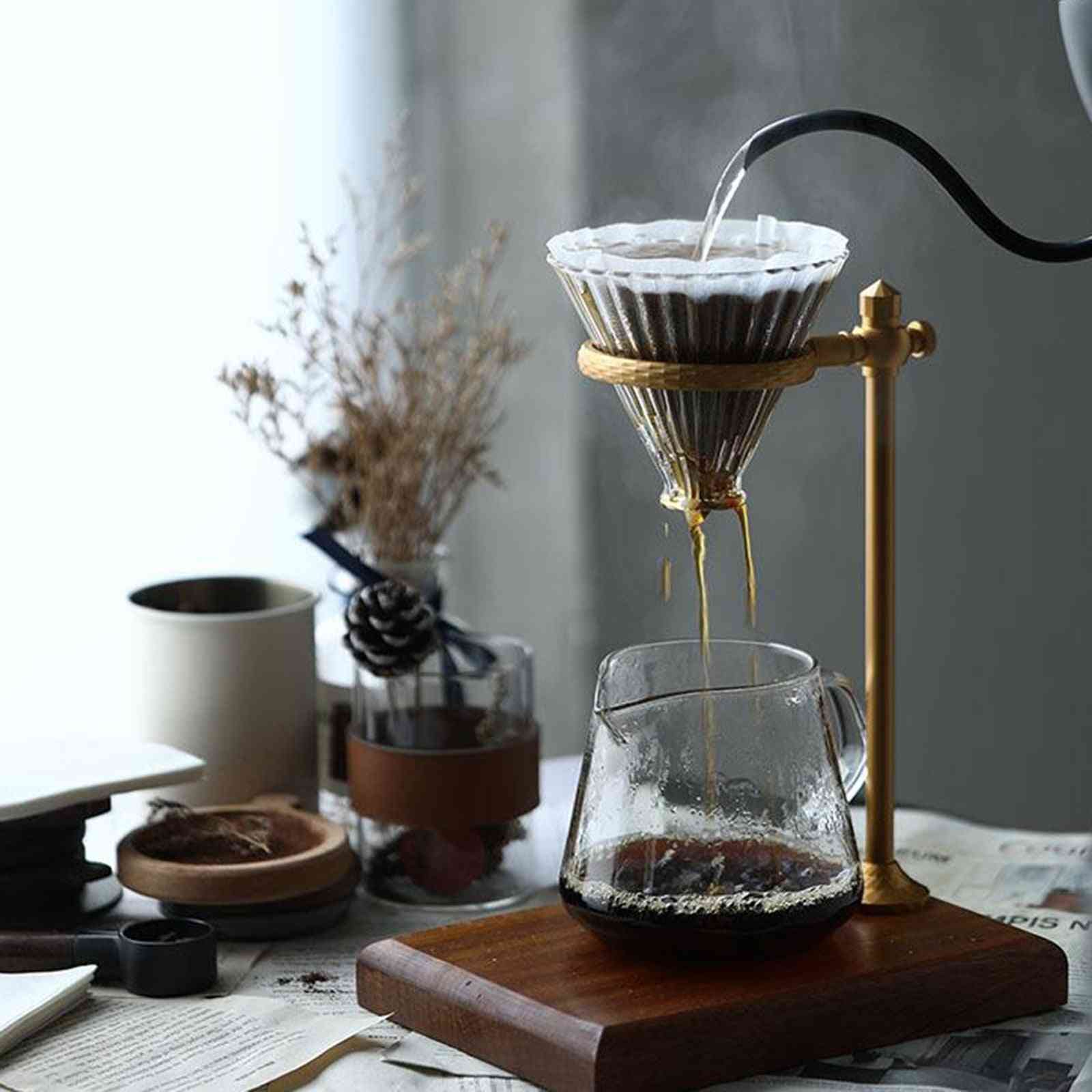 Coffee Dripper- Pour Over, Hand Brewing Pots, Kettle Dripper Stand