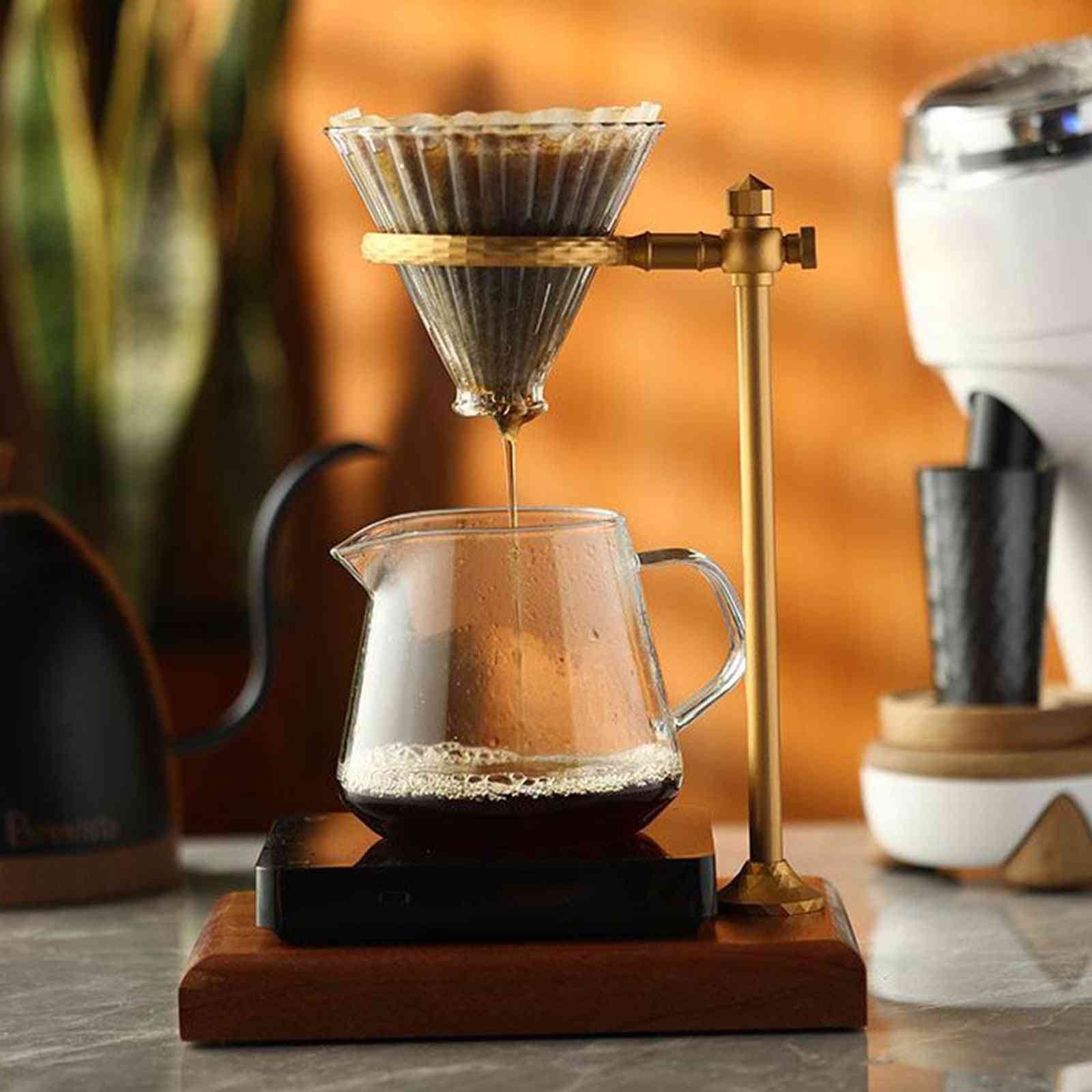 Coffee Dripper- Pour Over, Hand Brewing Pots, Kettle Dripper Stand