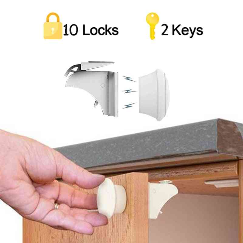 Magnetic Child Lock Protection Baby Safety Lock Drawer