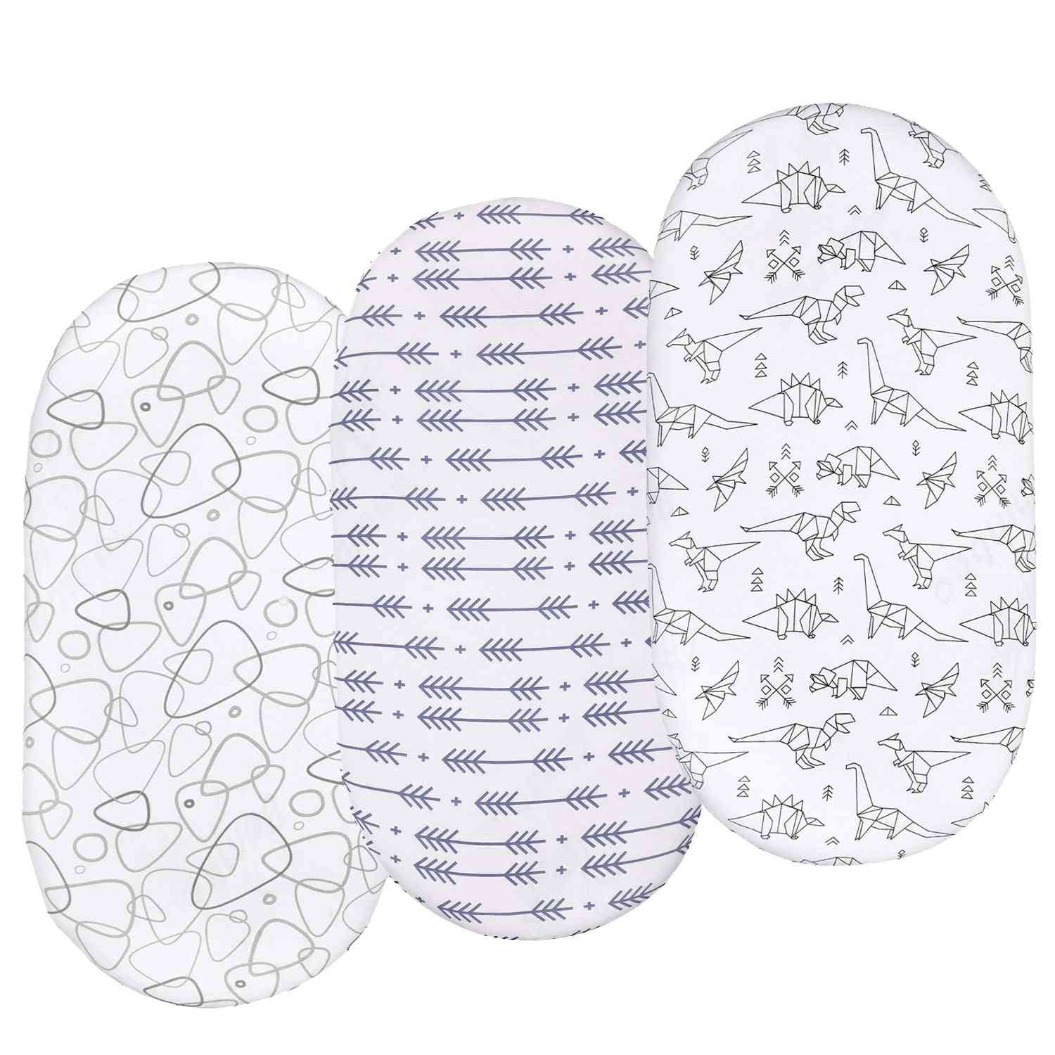 Super Soft Breathable Halo Bassinet Fitted Sheets For Baby Girl