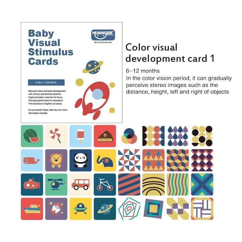 Baby Early Education Card Black And White Cards  Color