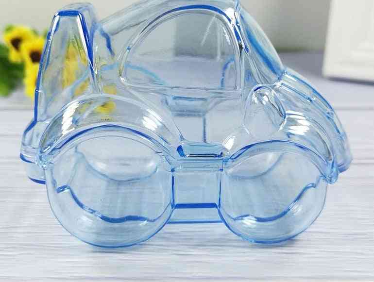 Creative Mini Car Shape Transparent Plastic Candy Box