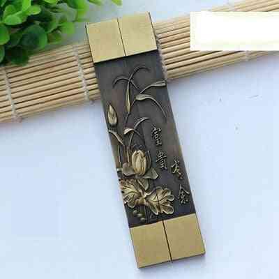 Paperweights Chinese Classical Pisapapeles Brush Pen Painting Brass