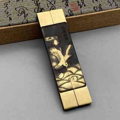 Paperweights Chinese Classical Pisapapeles Brush Pen Painting Brass