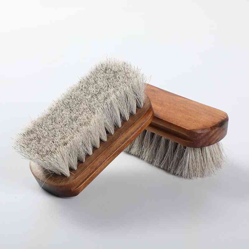 Polished White Horsehair Brush Soft Dust  Removal Multi-function Cleaner