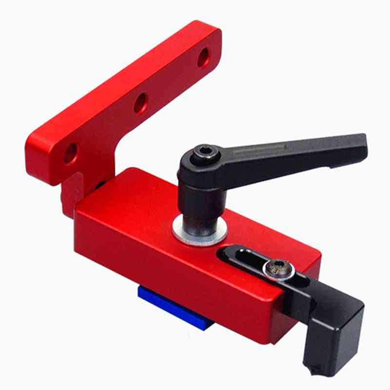 Woodworking T-track T-slot Miter Track Stop Doweling Fixture Drill Guide