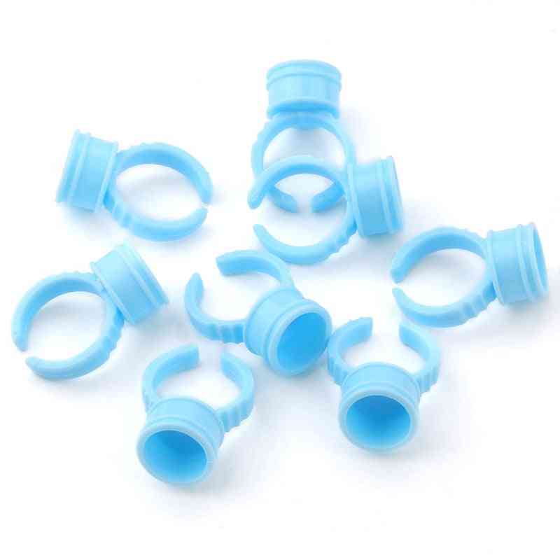 Disposable Plastic Glue Rings-makeup Pigment Pallet Holder