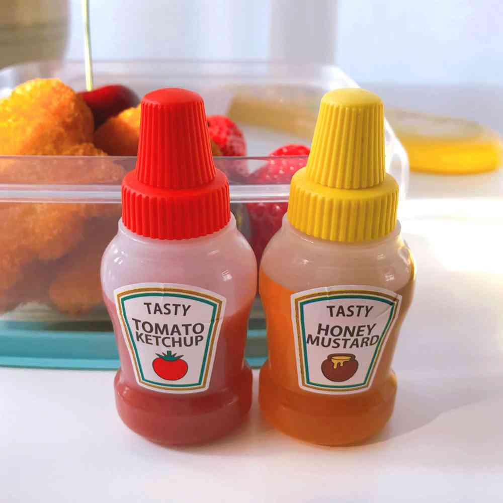 Mini Tomato Ketchup Bottle Small Sauce Container Salad