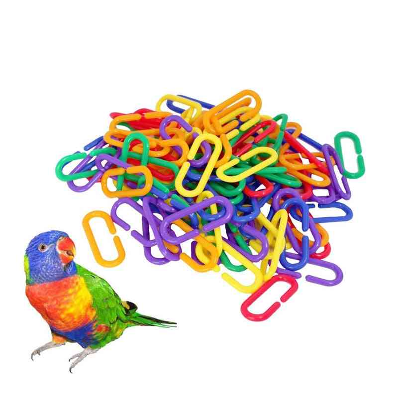 C-clips Plastic Parrot Hooks Chain