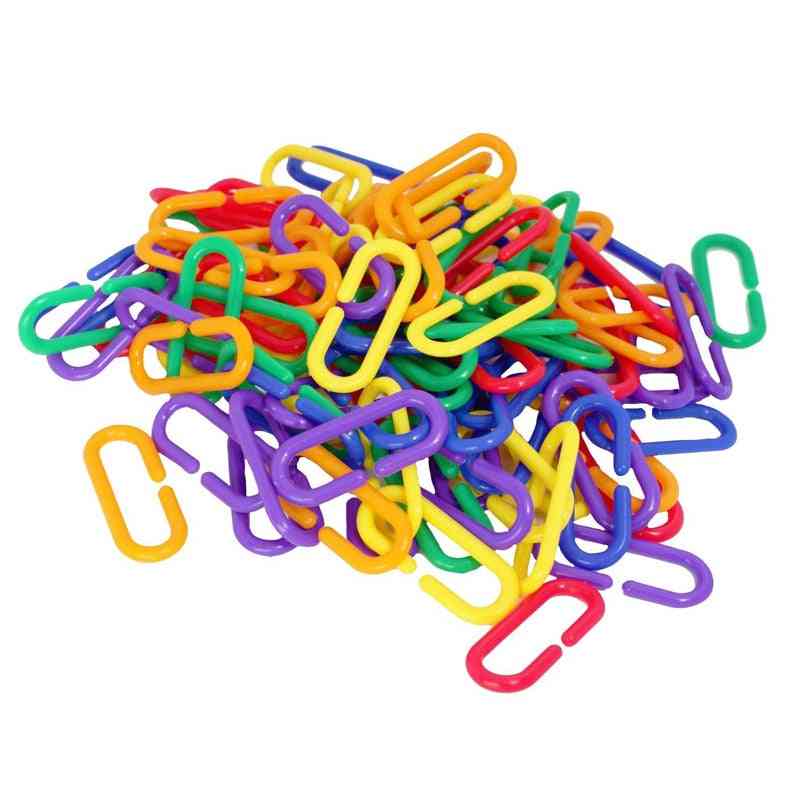 C-clips Plastic Parrot Hooks Chain