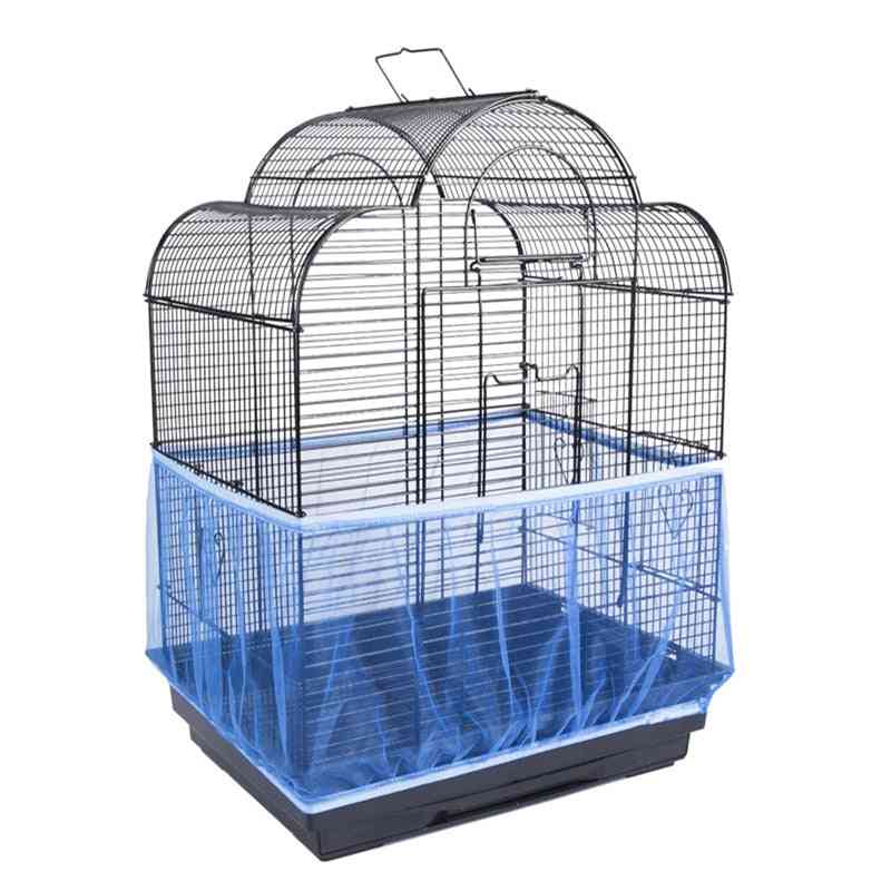 Nylon Airy Fabric Mesh Bird Cage Cover Seed Catcher Guard
