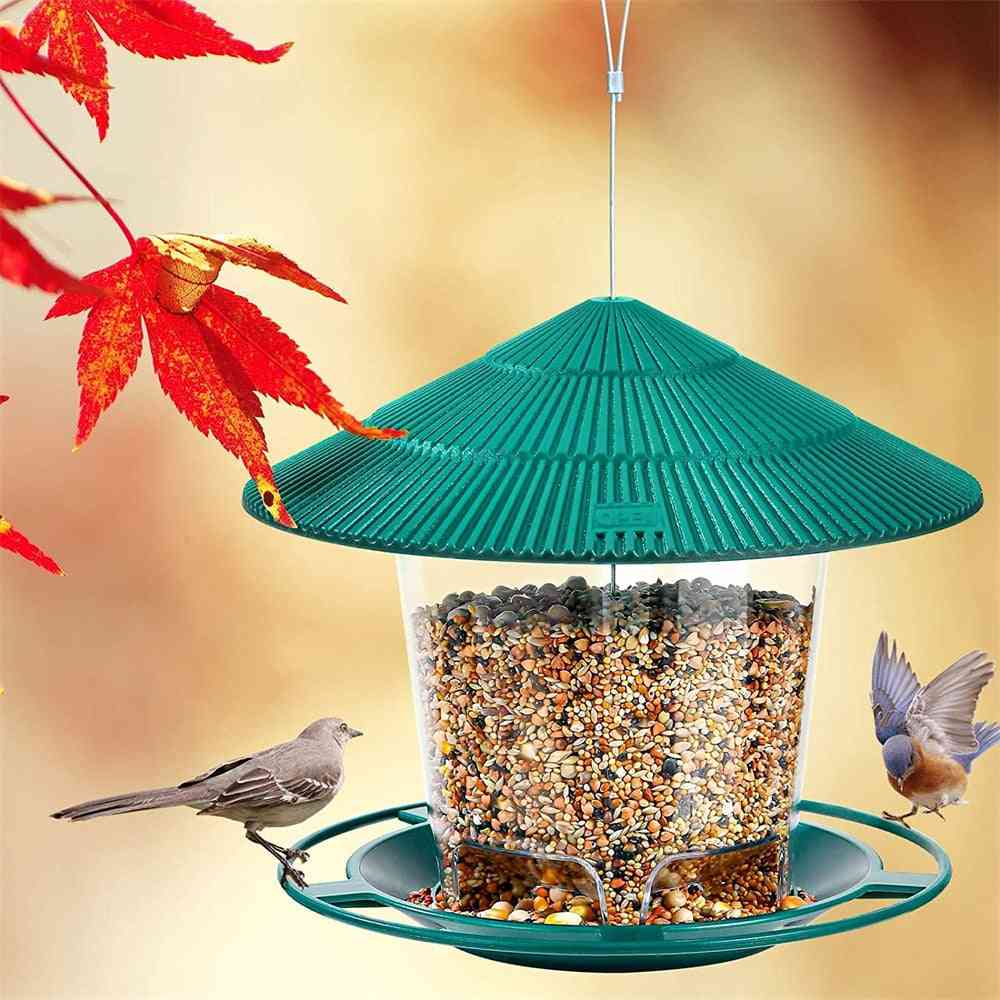 Hanging Wild Bird Feeder Container With Hang Rope