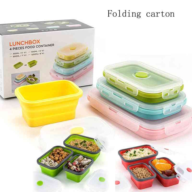 Silicone Collapsible Lunch Box - Food Storage Container