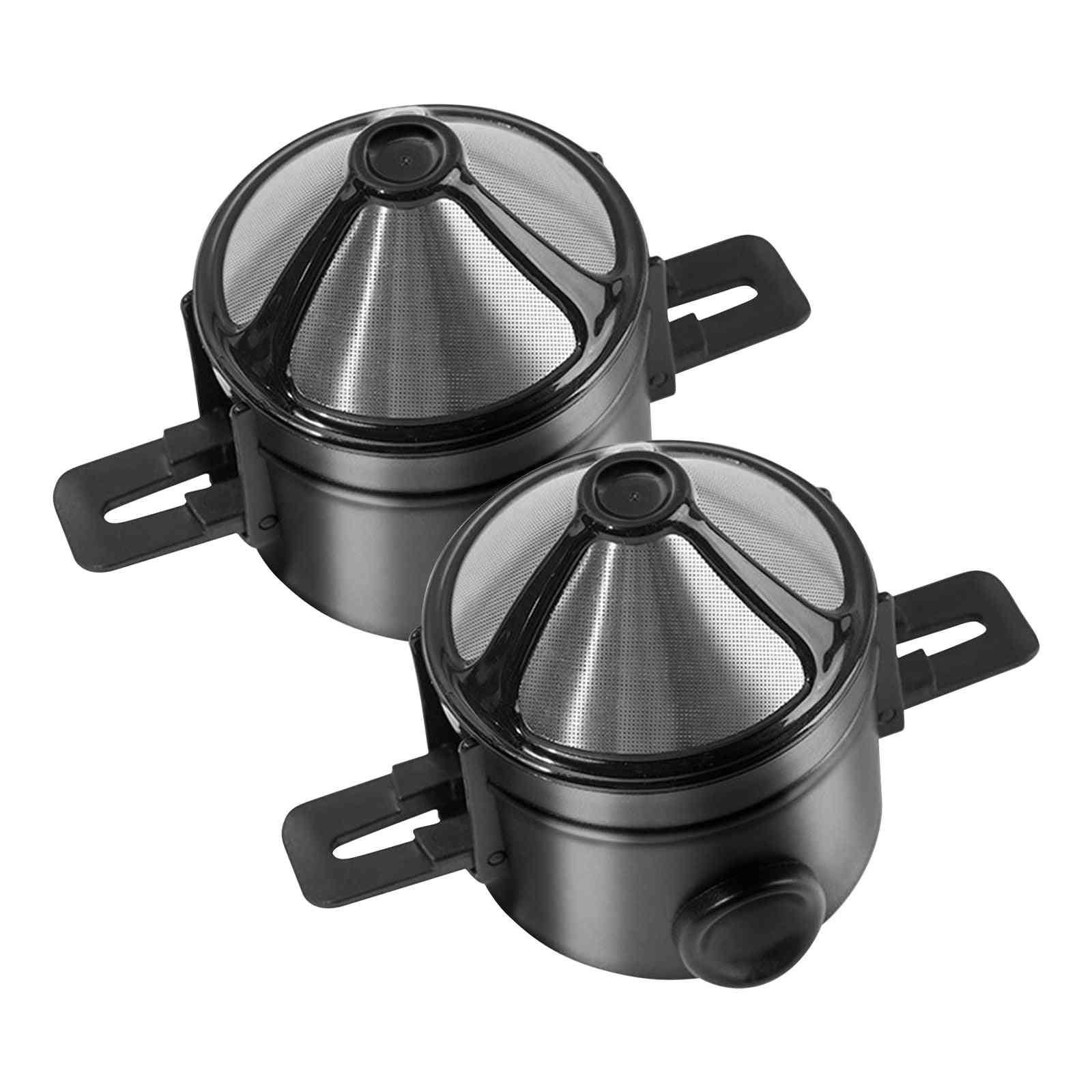 Portable Stainless Steel  Coffee Filter Drippers