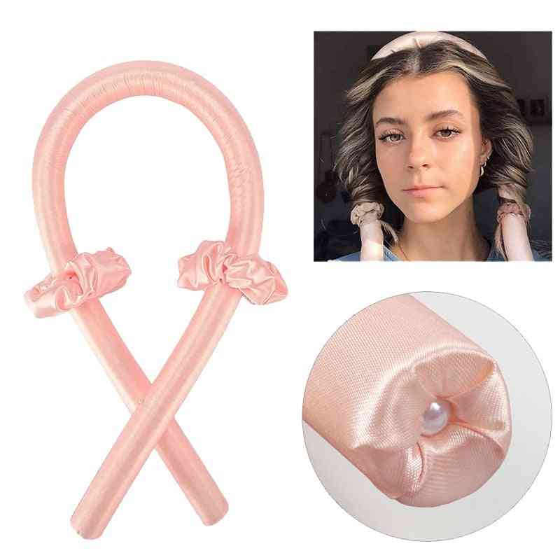 Headband Ribbon Silk Hairwear Curlers