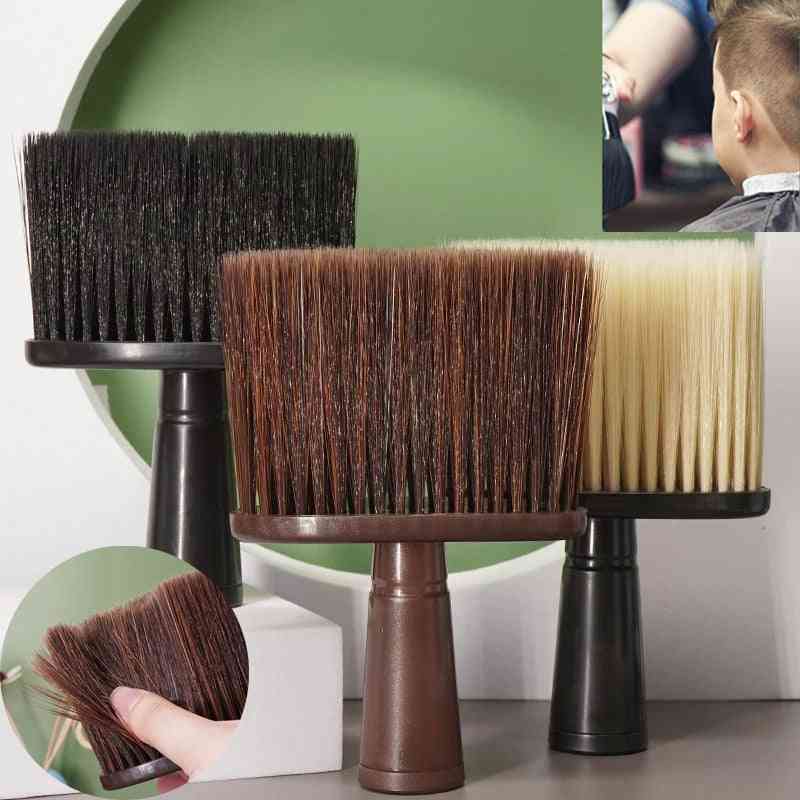 Soft Hair Dust Brush Salon Stylist Barber Neck Face Duster Hairdressing Brush