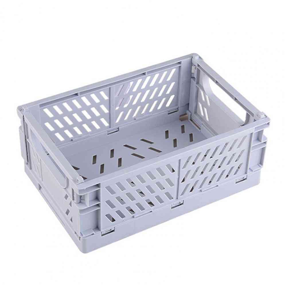 Large Capacity Plastic Foldable Storage Laundry Baskets