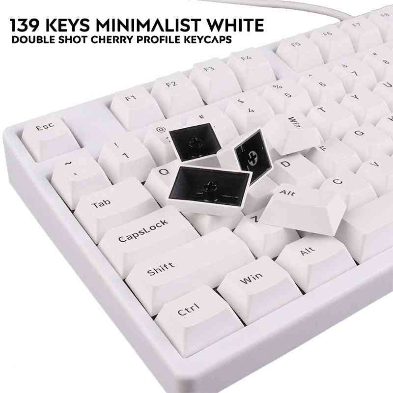 139 Keys Cherry Profile Double Shot Keycaps