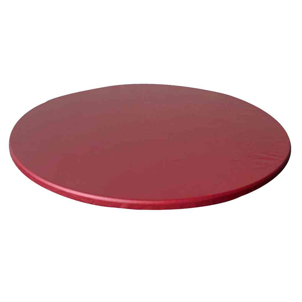 Round Elastic  Protector Waterproof Polyester Tablecloth