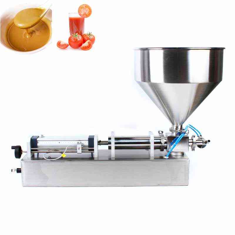 Stainless Steel Foot Control Liquid Sauce Cream Filling Machine