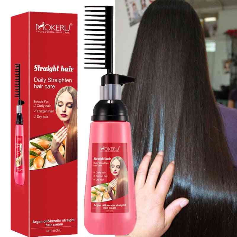 No Damage To Hair Fast Smoothing Collagen Hair Straightening Cream For Woman