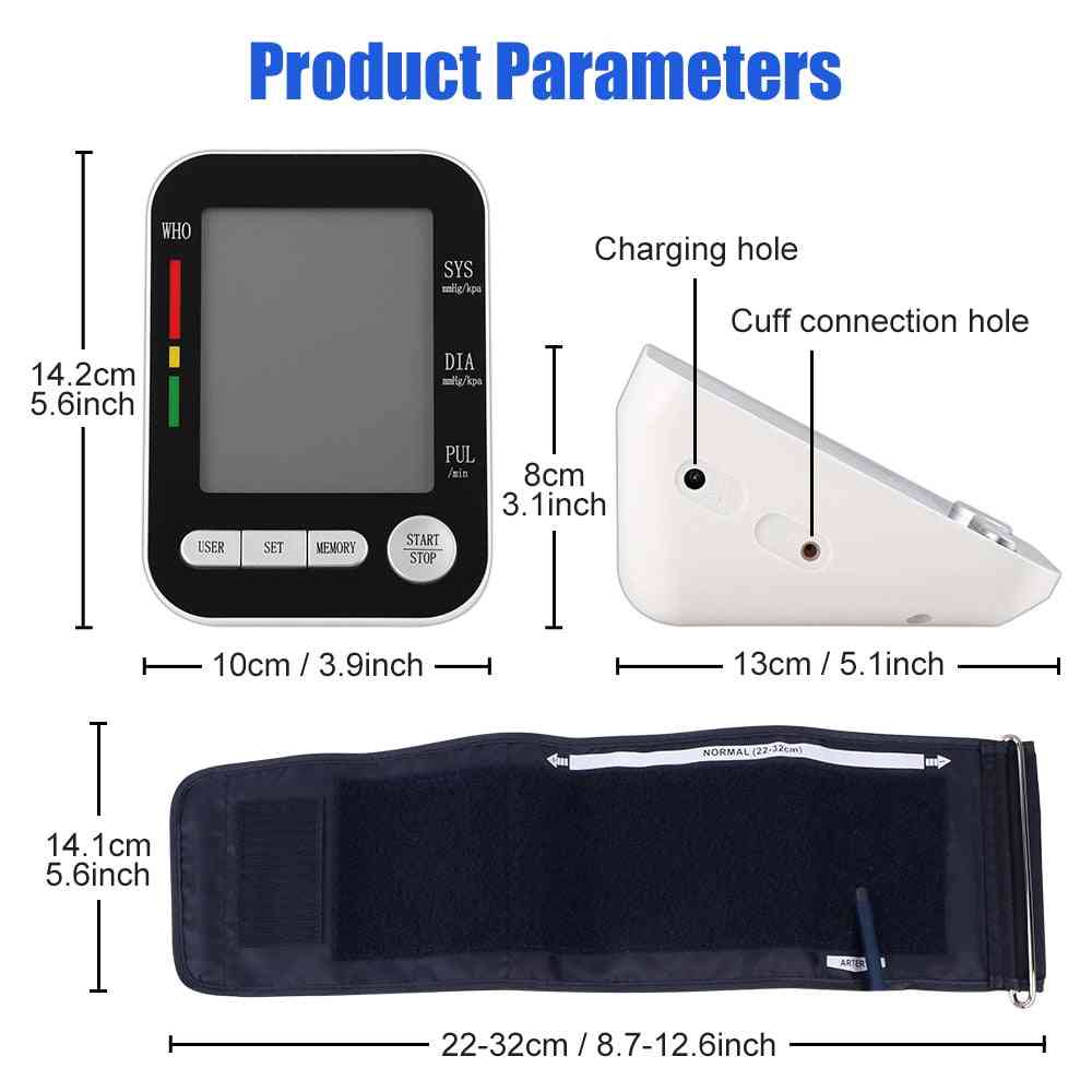 Usb Rechargeable Arm Blood Pressure Monitors